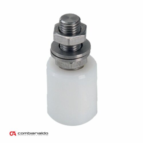 Vodící váleček 30x40 mm, závit M14 pro horní vedení posuvné brány, nylon / nerez / AISI304